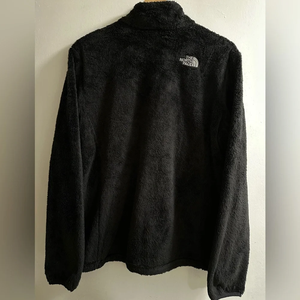 The North Face Black Osito Fuzzy Sherpa Full Zip Up Jacket Mocked Pockets XL - Picture 11 of 11